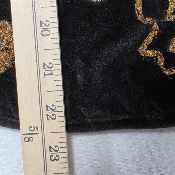 Chicos Brown Velvet Embellished Embroidered Jacket Women's Size L Whimsy Goth - Picture 8 of 9